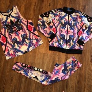 Adidas Optic Bloom 3-Piece Track Bundle S Set
